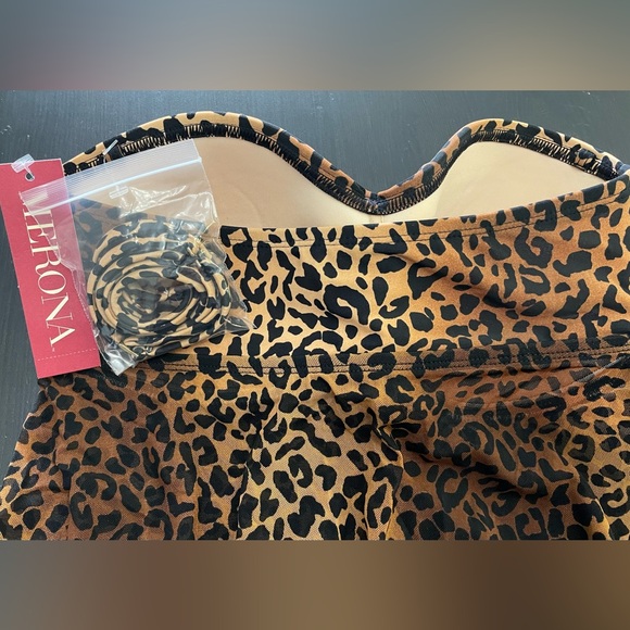 2/$30 💥 Merona tankini leopard print swimming top Sz XS - Picture 4 of 8